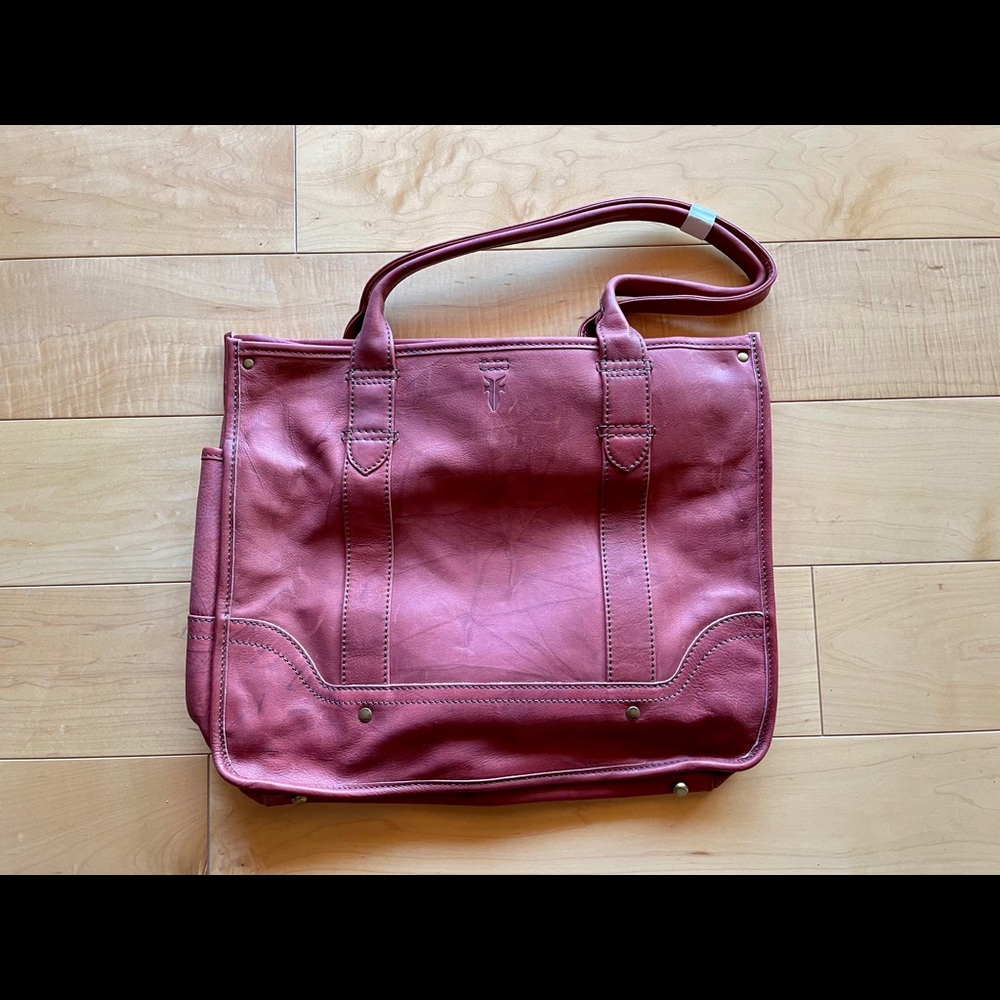 NWOT Frye Campus Shopper Leather Bag - Red